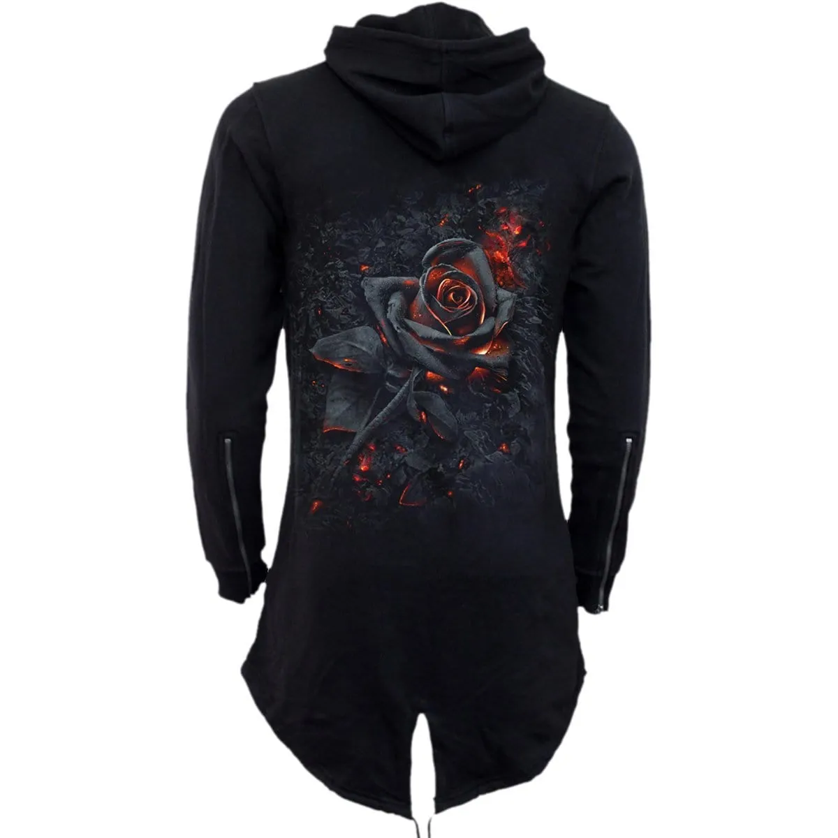 BURNT ROSE - Ladies Fish Tail Full Zip Hoody - Zip Sleeve sold by Spiral Direct product image thumbnail 2