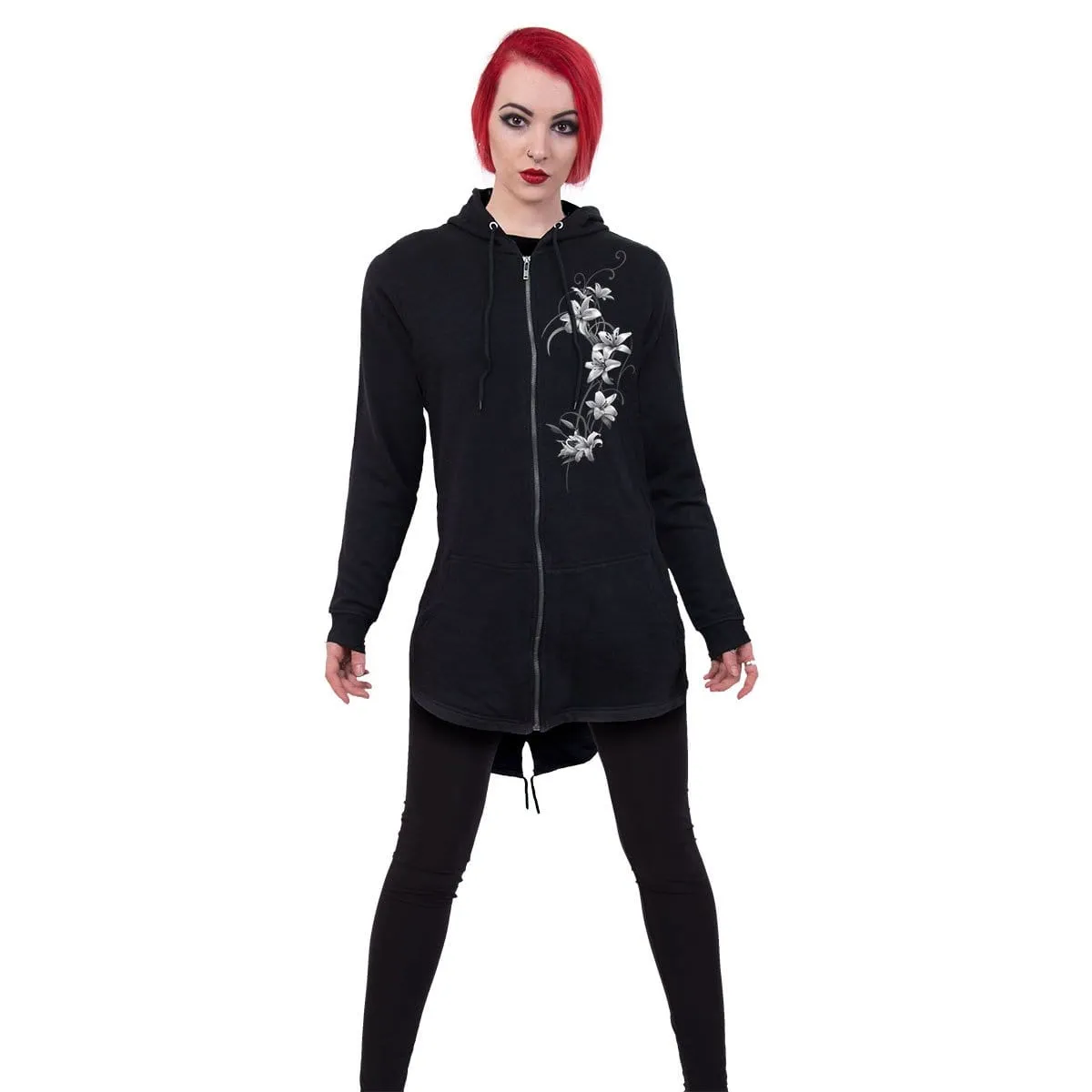 PURE OF HEART - Ladies Fish Tail Full Zip Hoody - Zip Sleeve sold by Spiral Direct product image thumbnail 3