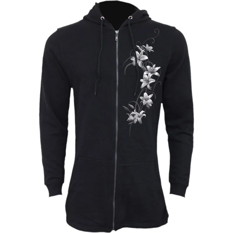 PURE OF HEART - Ladies Fish Tail Full Zip Hoody - Zip Sleeve made by Spiral Direct