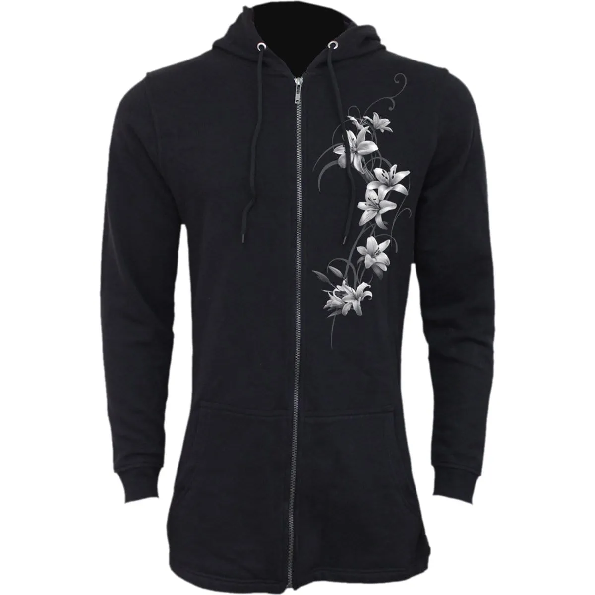 PURE OF HEART - Ladies Fish Tail Full Zip Hoody - Zip Sleeve sold by Spiral Direct