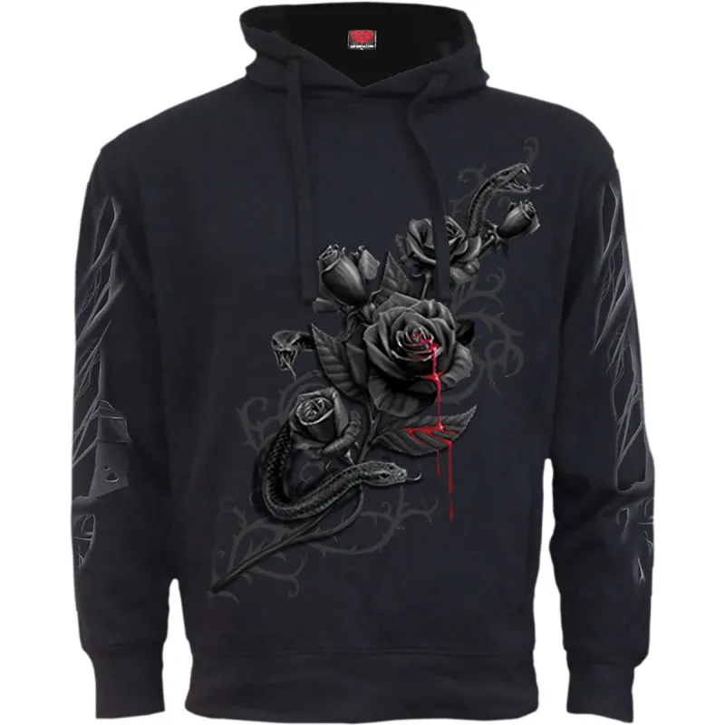 FATAL ATTRACTION - Side Pocket Stitched Hoody Black sold by Spiral Direct