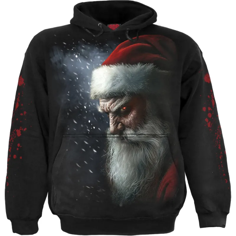 NAUGHTY OR NICE SANTA - Hoody Black sold by Spiral Direct