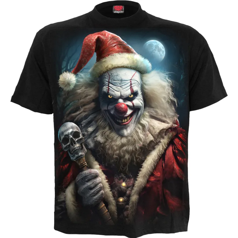 SANTA CLOWN - T-Shirt Black sold by Spiral Direct
