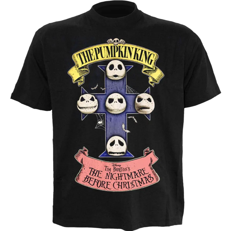 NBX - PUMPKIN KING - Front Print T-Shirt Black made by Spiral Direct