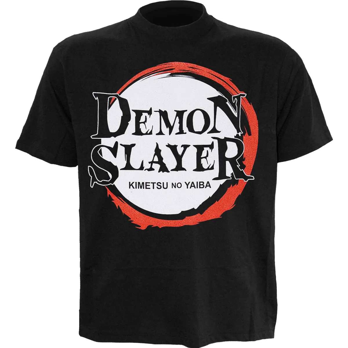 DEMON SLAYER – LOGO - Front Print T-Shirt Black sold by Spiral Direct
