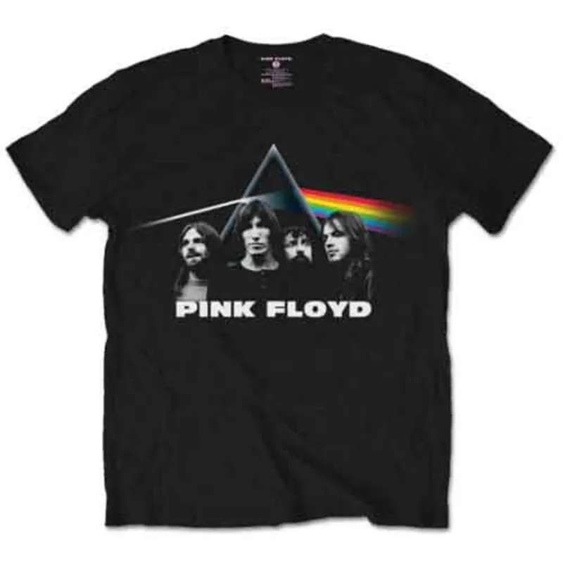 PINK FLOYD - DARK SIDE OF THE MOON BAND & PRISM - T-Shirt Black sold by Spiral Direct