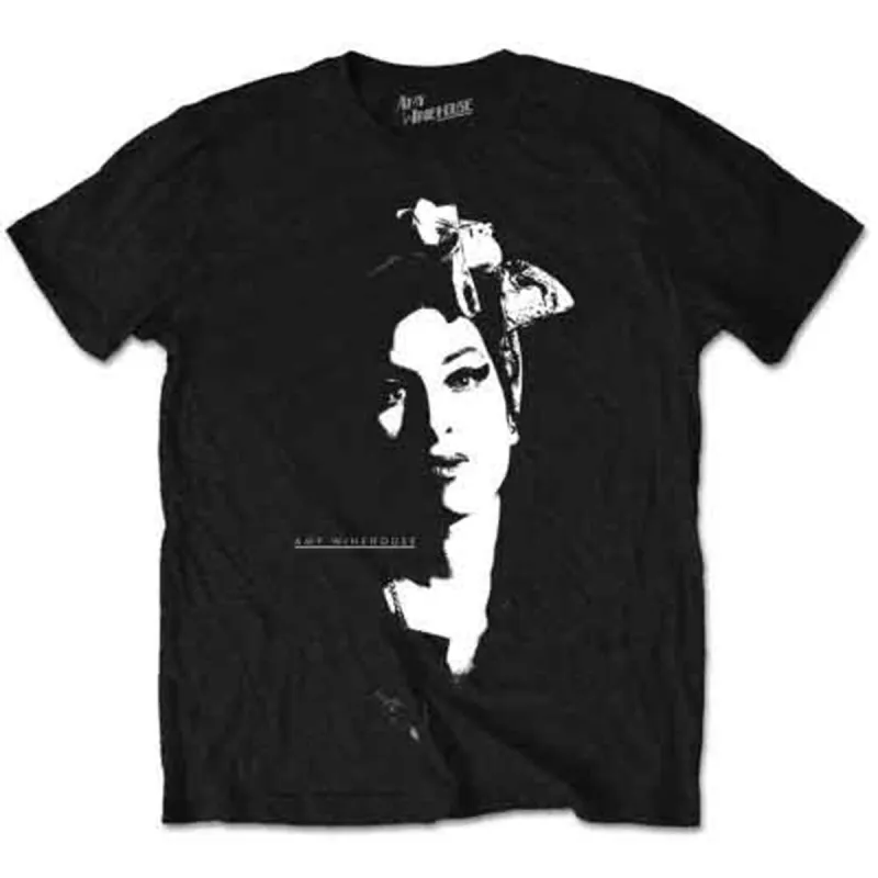 AMY WINEHOUSE - SCARF PORTRAIT - T-Shirt Black sold by Spiral Direct