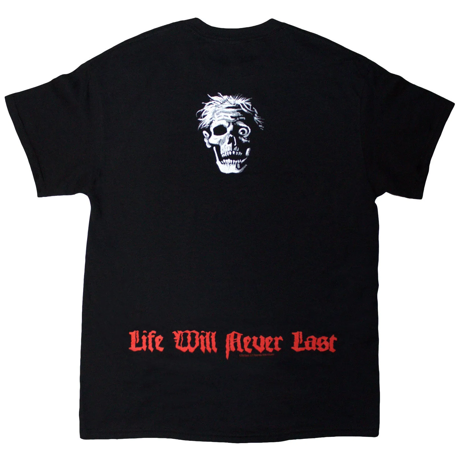 DEATH - LIFE WILL NEVER LAST - T-Shirt Black (Back Print) sold by Spiral Direct product image thumbnail 2