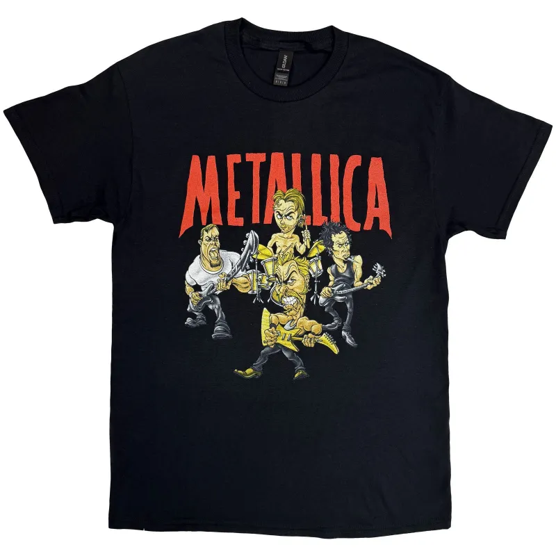 METALLICA - LOAD CHAVEZ CARTOON - T-Shirt Black sold by Spiral Direct