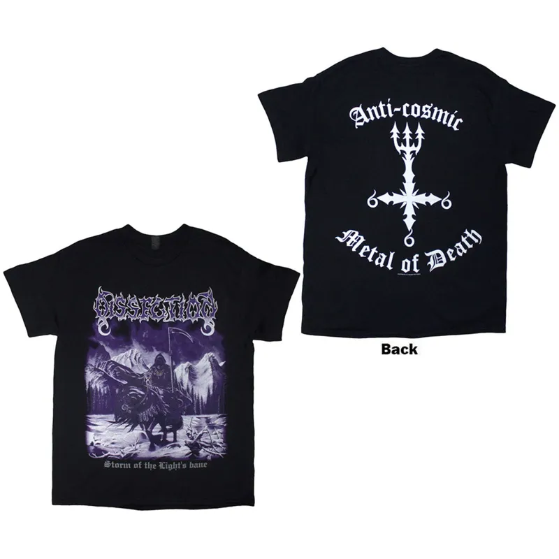 DISSECTION - STORM OF THE LIGHT'S BANE - T-Shirt Black (Back Print) made by Spiral Direct