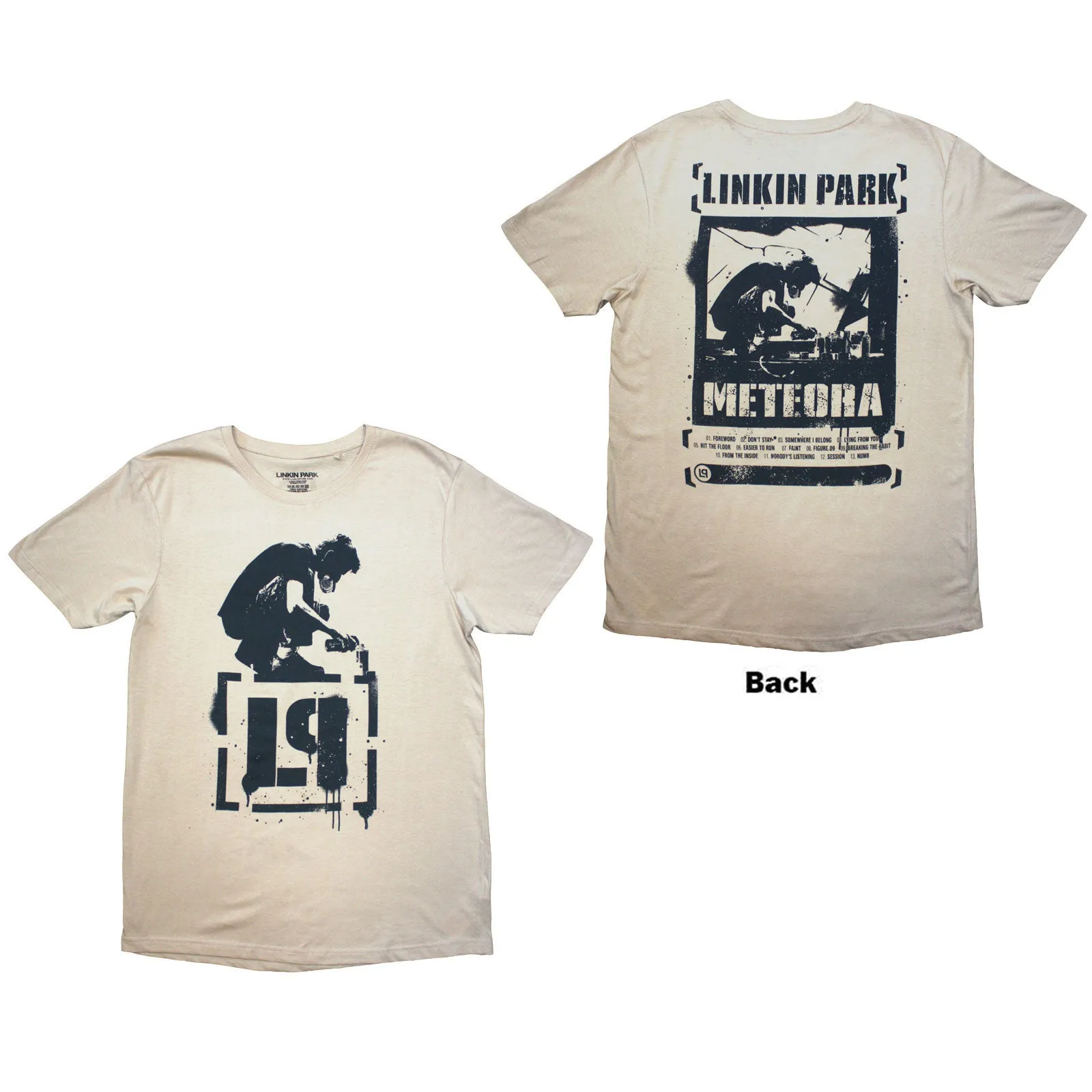LINKIN PARK - METEORA - T-Shirt Neutral (Back Print) sold by Spiral Direct