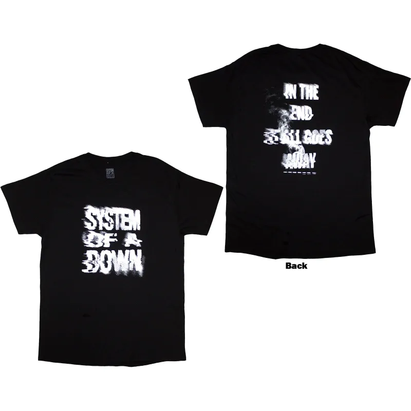 SYSTEM OF A DOWN - ALL GOES AWAY - T-Shirt Black (Back Print) sold by Spiral Direct