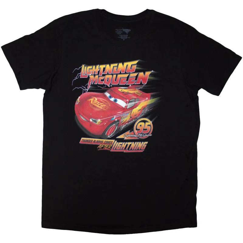 DISNEY - CARS THUNDER ALWAYS COMES - T-Shirt Black made by Spiral Direct