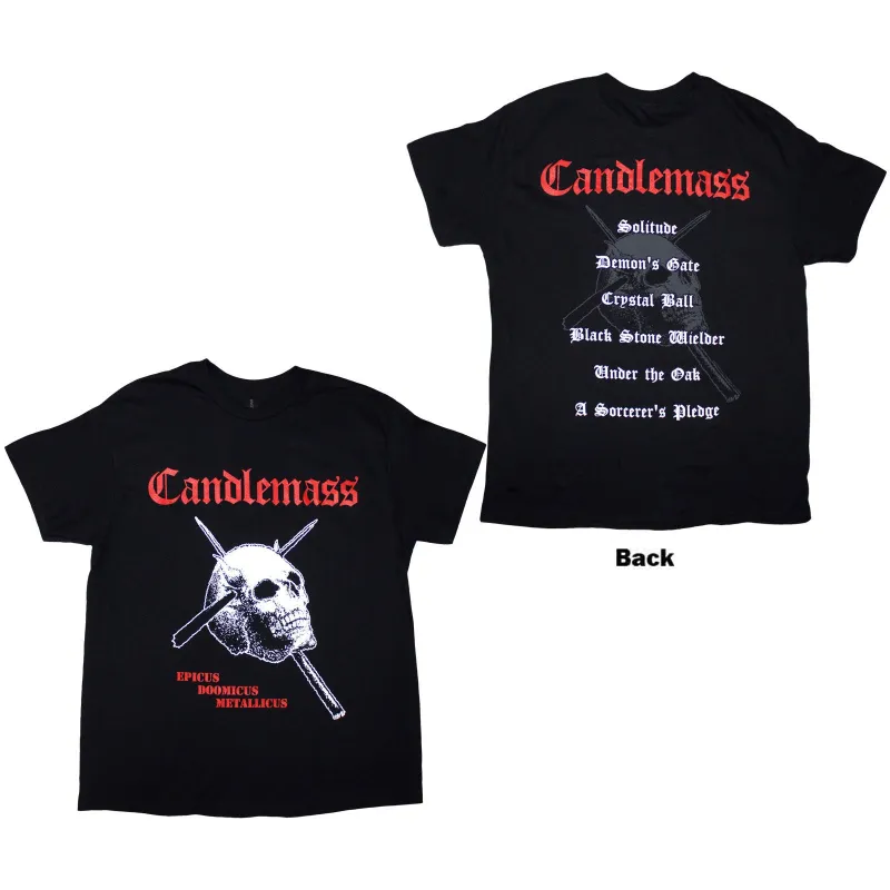CANDLEMASS - EPICUS DOOMICUS METALLICUS - T-Shirt Black (Back Print) sold by Spiral Direct