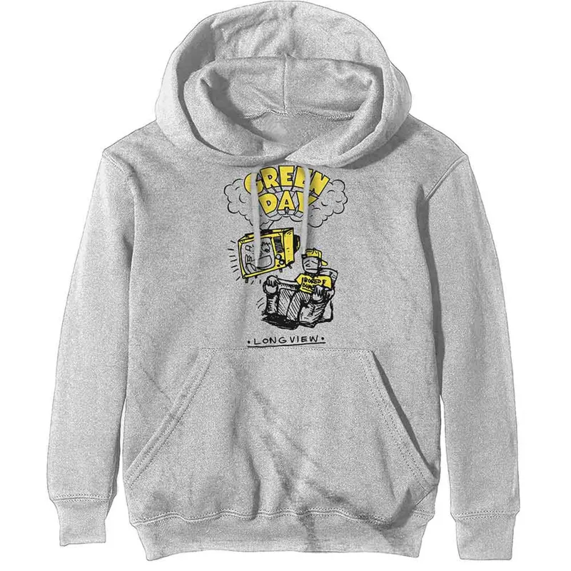 GREEN DAY - LONGVIEW DOODLE - Pullover Hoodie White made by Spiral Direct