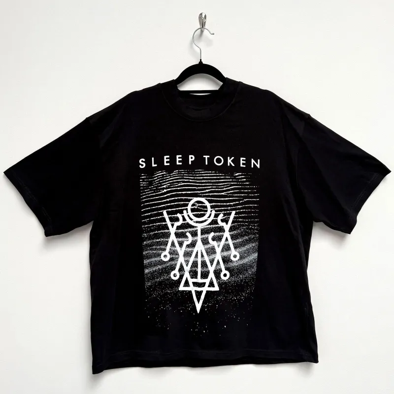 SLEEP TOKEN - GIVE - Oversized Boxy T-Shirt Black made by Spiral Direct