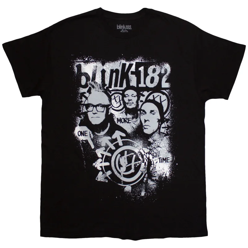 BLINK-182 - ONE MORE TIME SPRAY PAINT - T-Shirt Black made by Spiral Direct