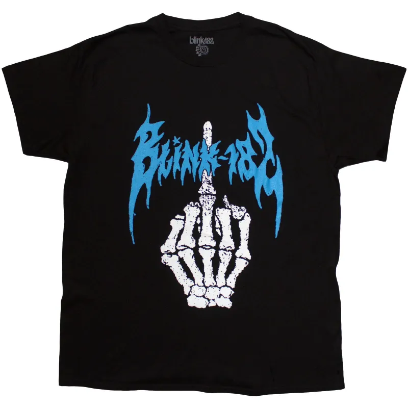 BLINK-182 - MIDDLE FINGER - T-Shirt Black made by Spiral Direct