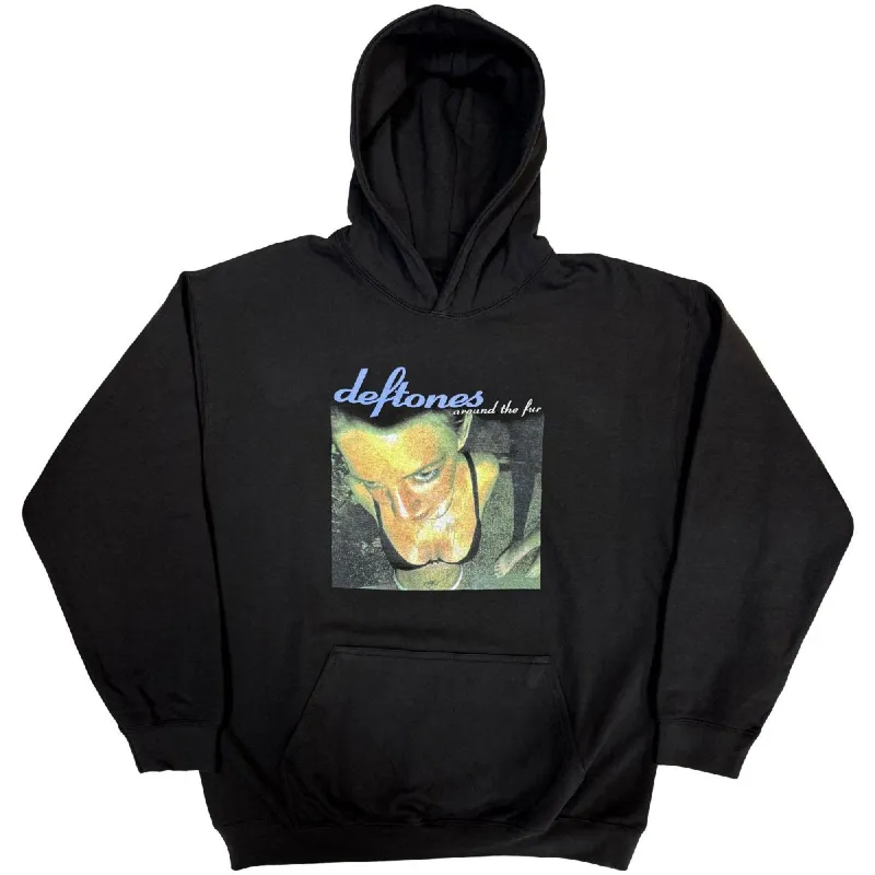 DEFTONES - AROUND THE FUR - Pullover Hoodie Black made by Spiral Direct