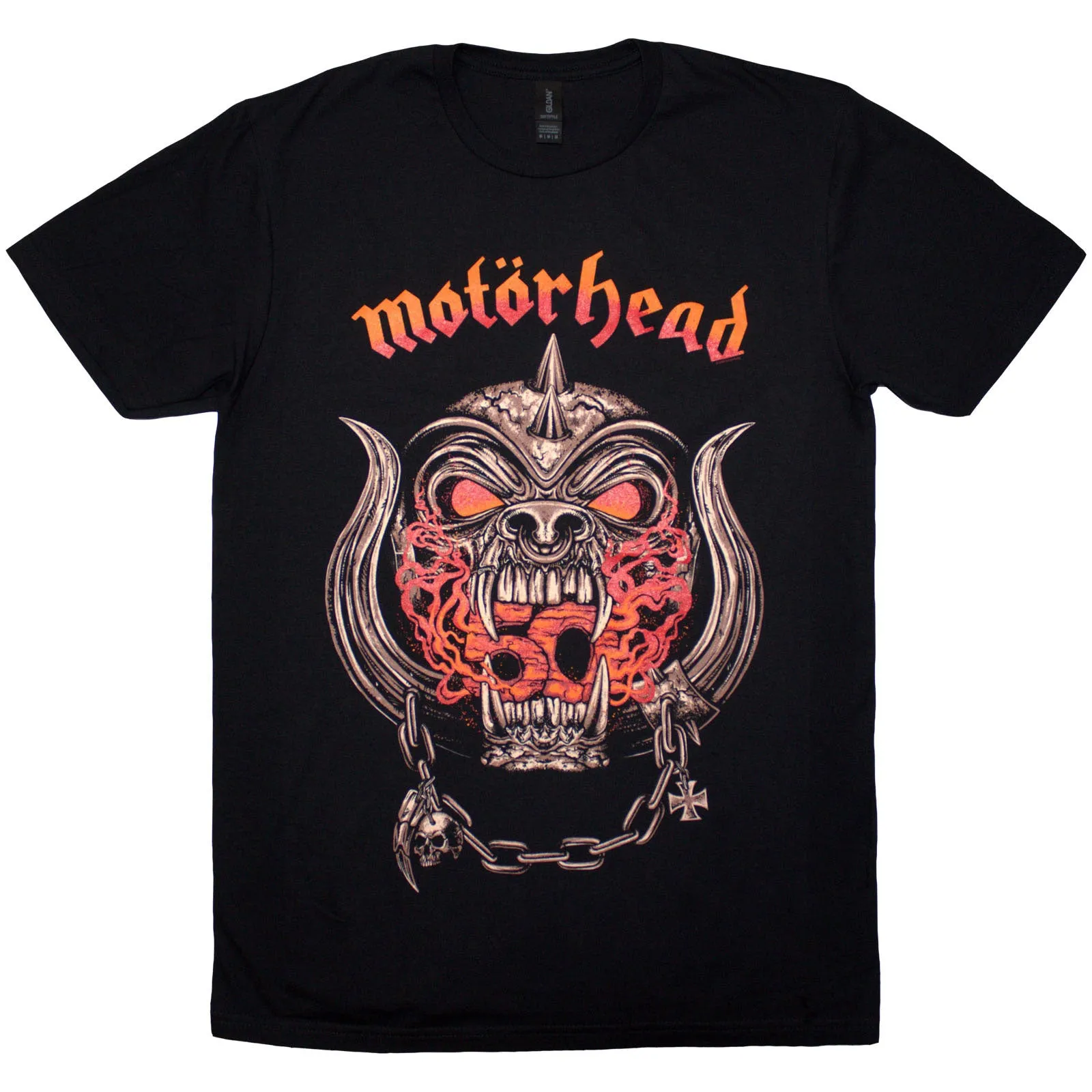 MOTORHEAD - 50 YEARS WARPIG RED GRADIENT - T-Shirt Black sold by Spiral Direct