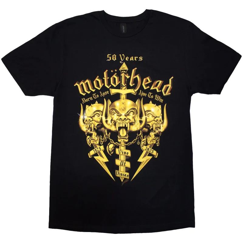 MOTORHEAD - 50 YEARS SWORDS & WARPIG - T-Shirt Black sold by Spiral Direct