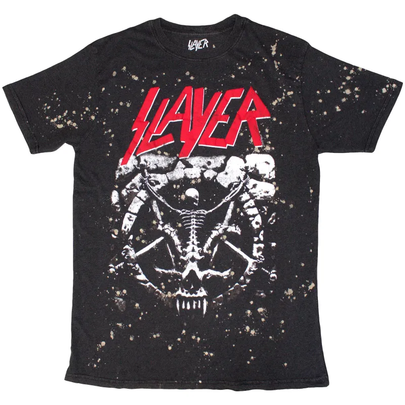 SLAYER - DIVINE SPLATTER - T-Shirt Black (Wash Collection) sold by Spiral Direct