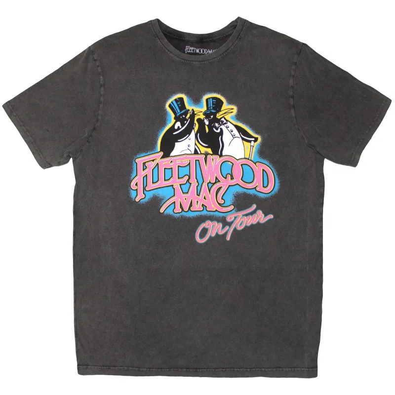 FLEETWOOD MAC - ON TOUR - Stone Wash T-Shirt Grey sold by Spiral Direct