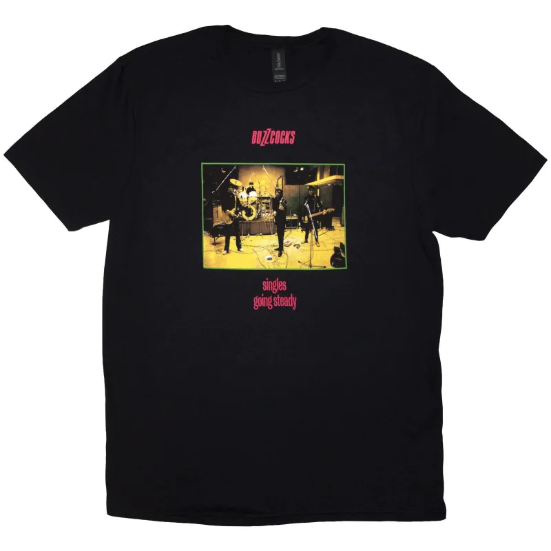 BUZZCOCKS - GOING STEADY - T-Shirt Black made by Spiral Direct