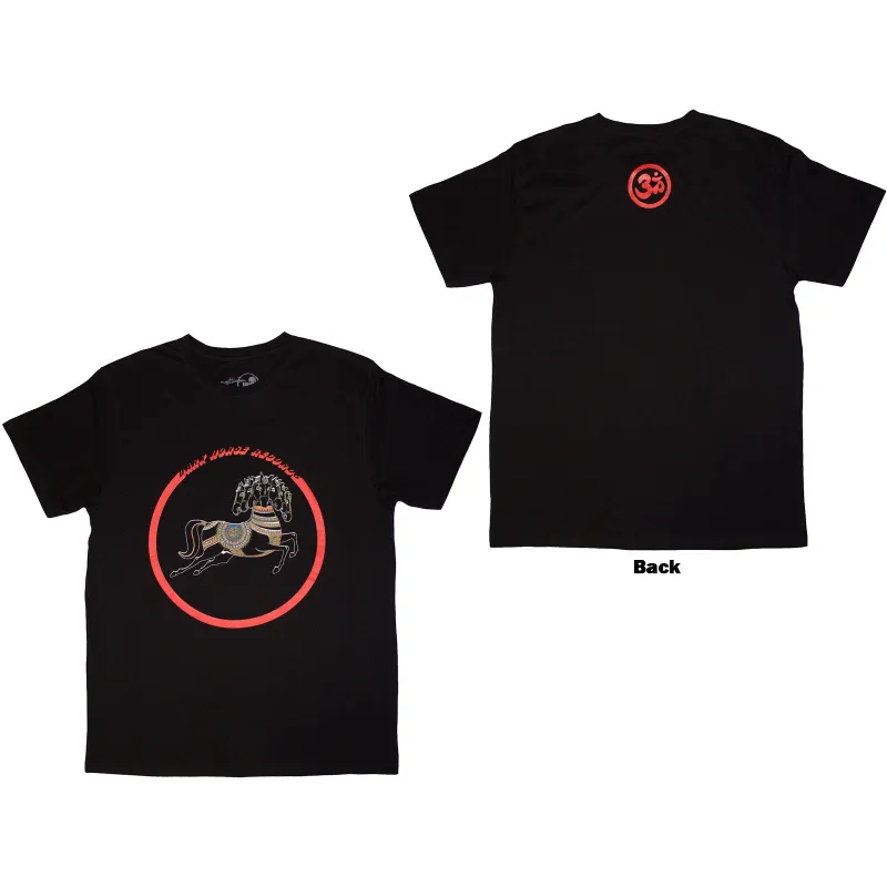 GEORGE HARRISON - DARK HORSE LOGO - T-Shirt Black (Back Print) made by Spiral Direct