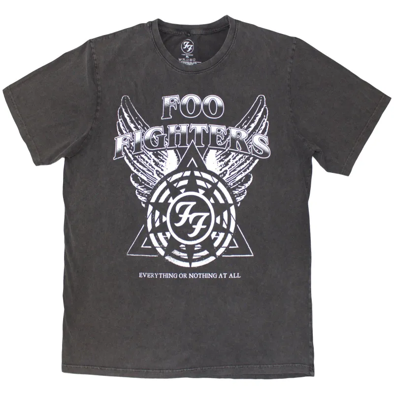 FOO FIGHTERS - EONAA LOGO - Stone Wash T-Shirt Grey made by Spiral Direct