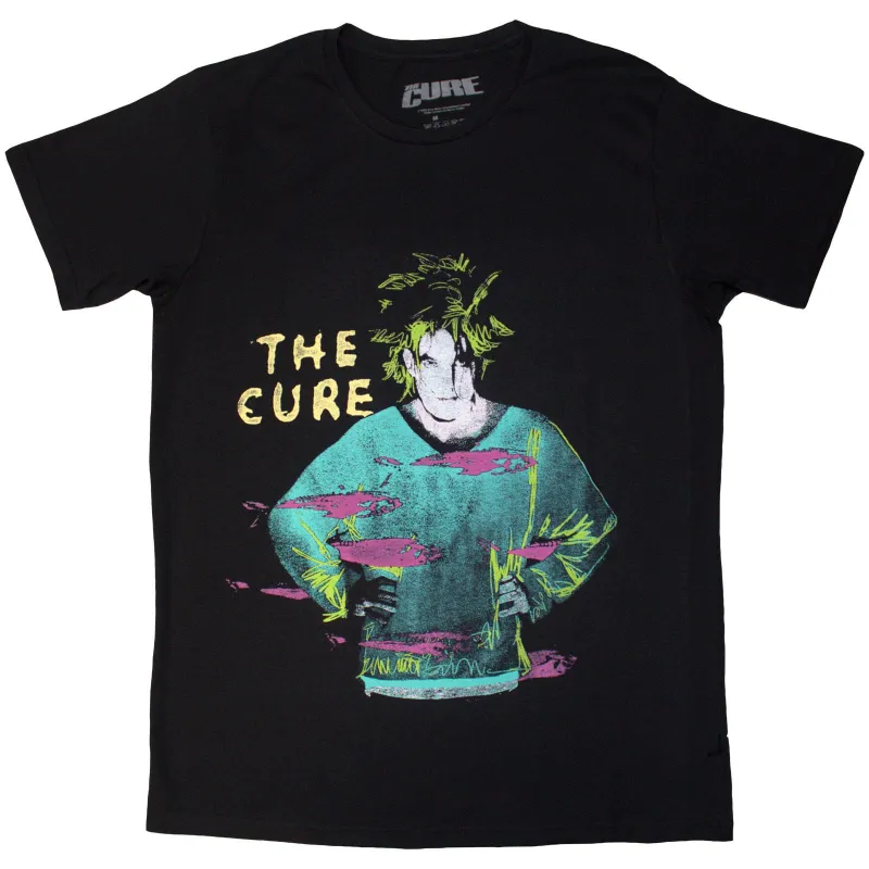 THE CURE - BEACH PARTY - T-Shirt Black made by Spiral Direct