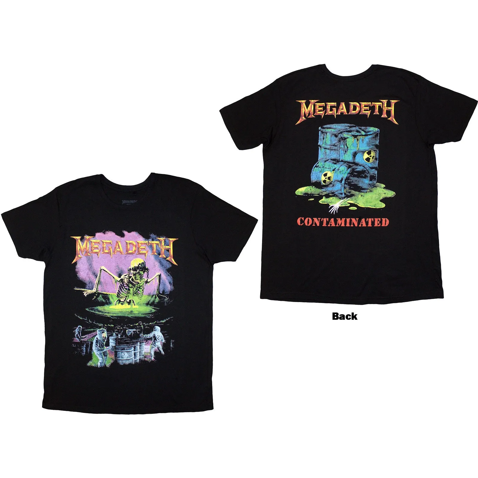 MEGADETH - CONTAMINATED - T-Shirt Black (Back Print) sold by Spiral Direct