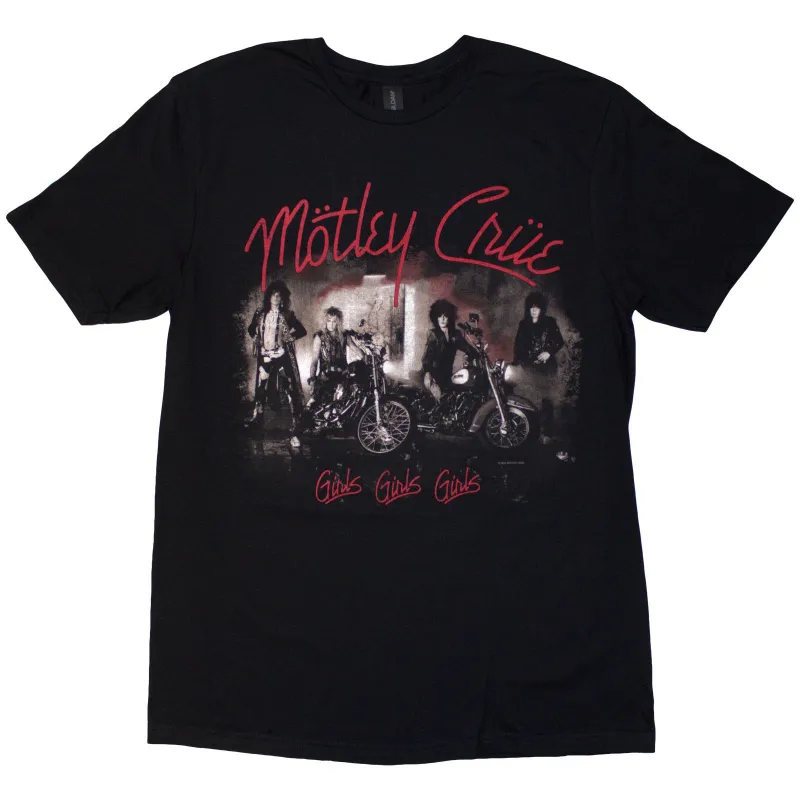 MOTLEY CRUE - GIRLS, GIRLS, GIRLS VINTAGE - T-Shirt Black sold by Spiral Direct