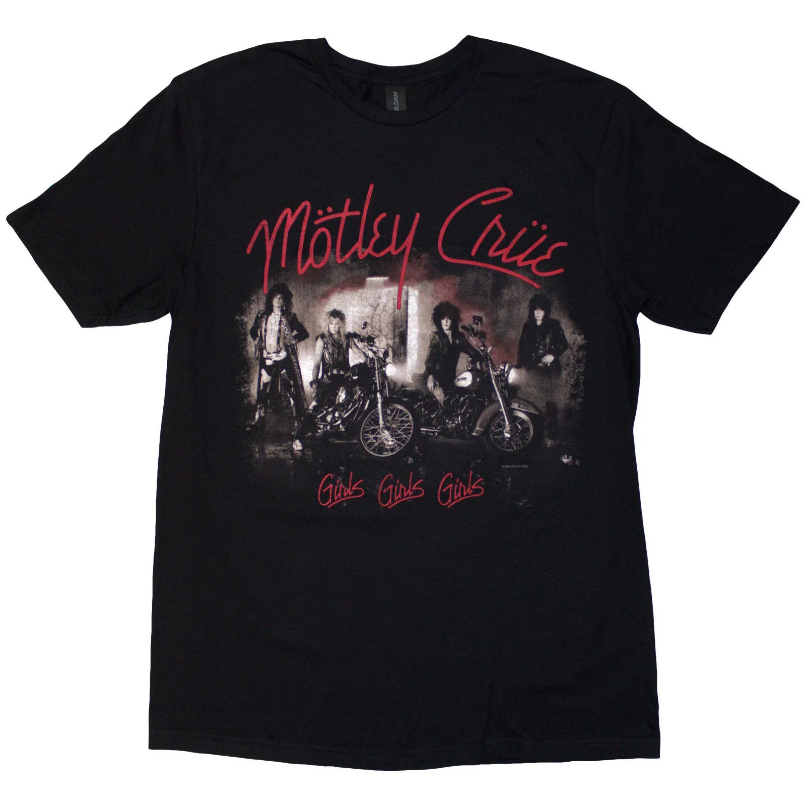 MOTLEY CRUE - GIRLS, GIRLS, GIRLS VINTAGE - T-Shirt Black sold by Spiral Direct