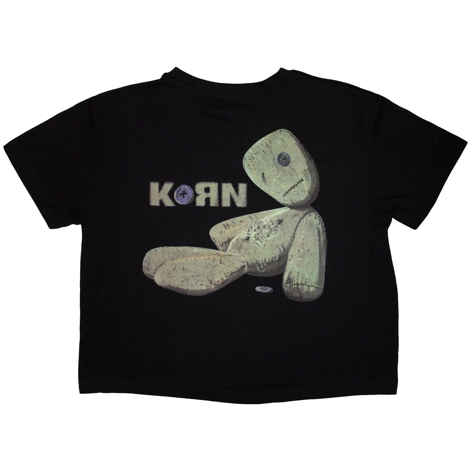 KORN - DOLL ISSUES - Crop Top Black (Back Print) sold by Spiral Direct product image thumbnail 2