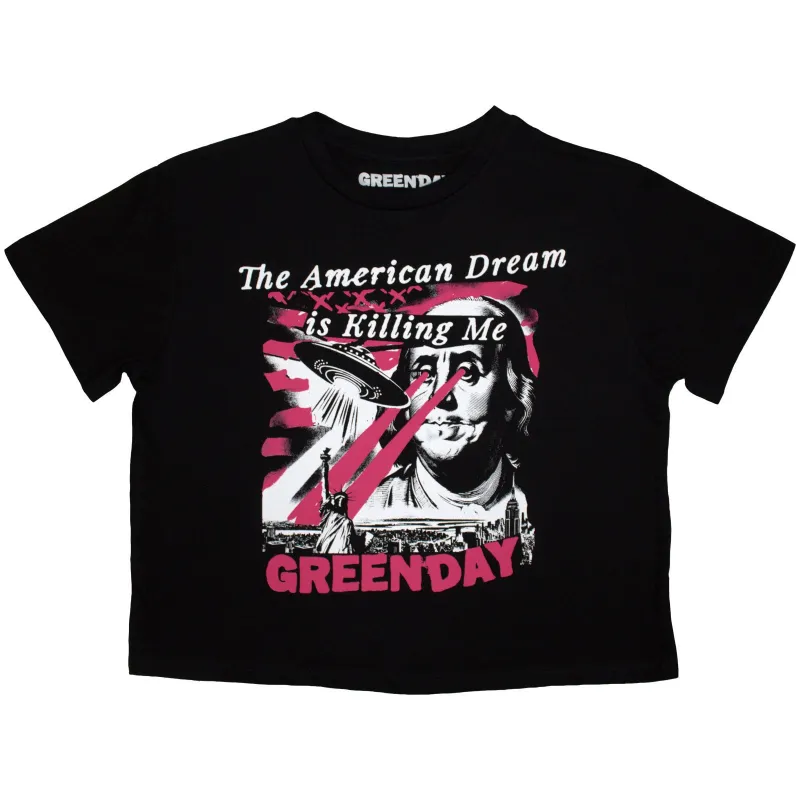 GREEN DAY - AMERICAN DREAM - Crop Top Black sold by Spiral Direct