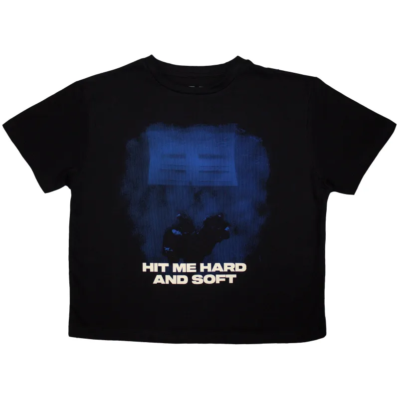 BILLIE EILISH - HMHAS BLUE LINES - Crop Top Black sold by Spiral Direct