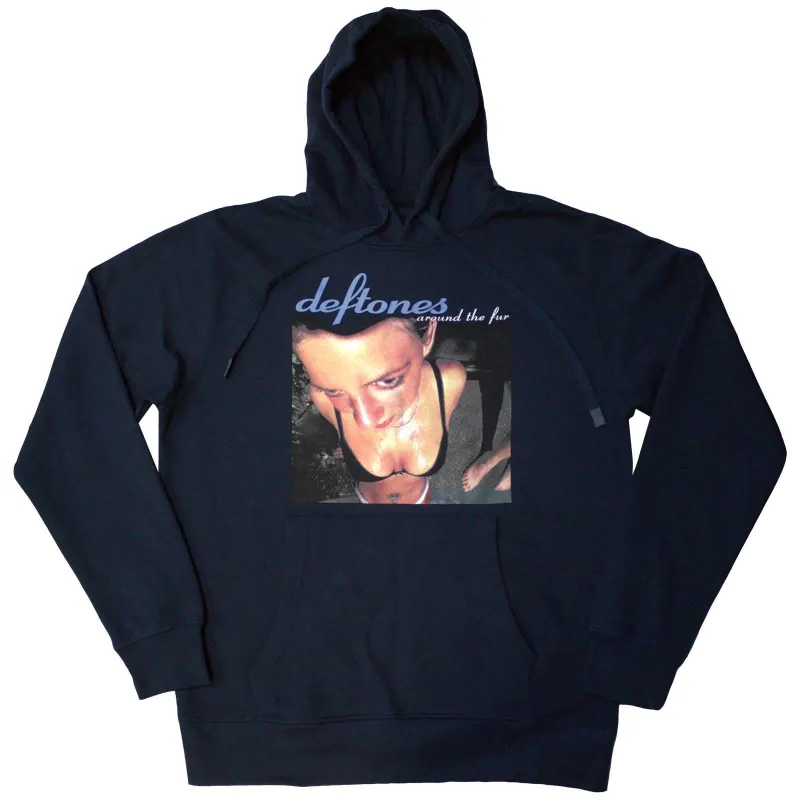 DEFTONES - AROUND THE FUR - Pullover Hoodie Blue made by Spiral Direct