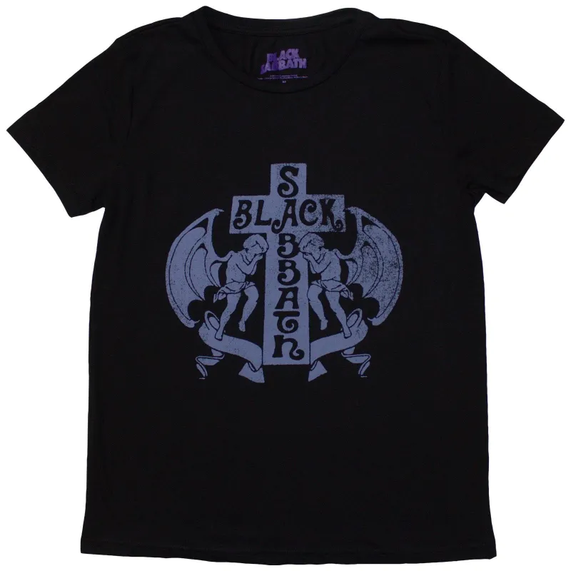 BLACK SABBATH - ANGELS - Ladies T-Shirt Black made by Spiral Direct