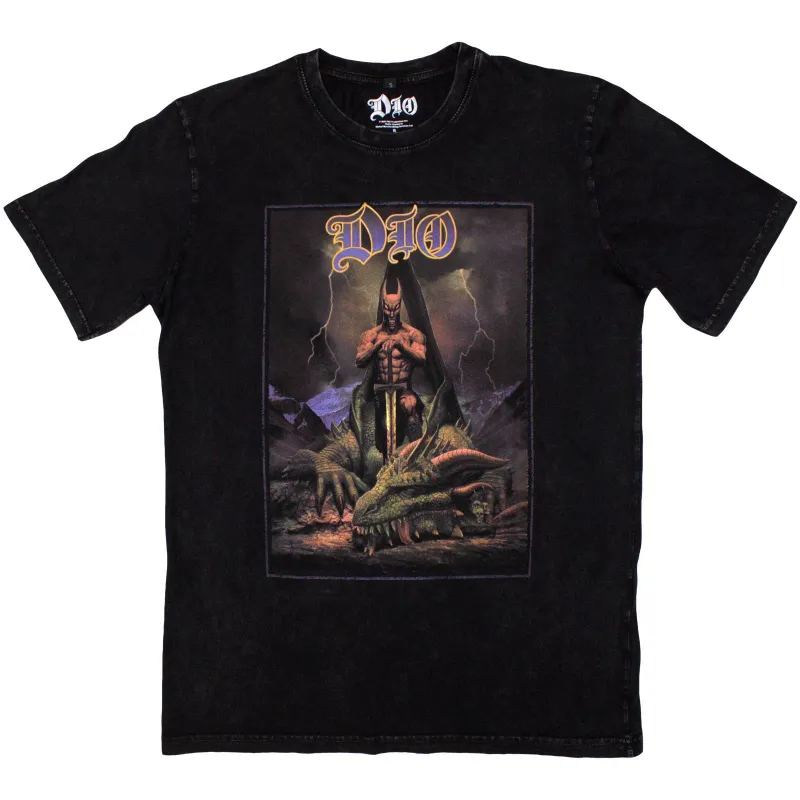 DIO - KILLING THE DRAGON - Stone Wash T-Shirt Black sold by Spiral Direct