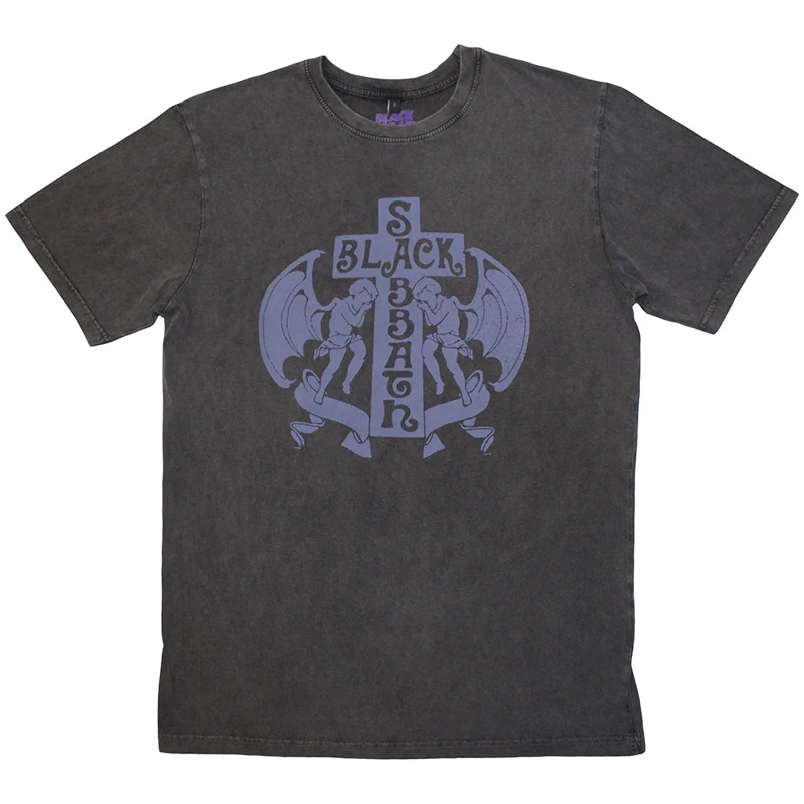 BLACK SABBATH - ANGELS - Stone Wash T-Shirt Grey sold by Spiral Direct