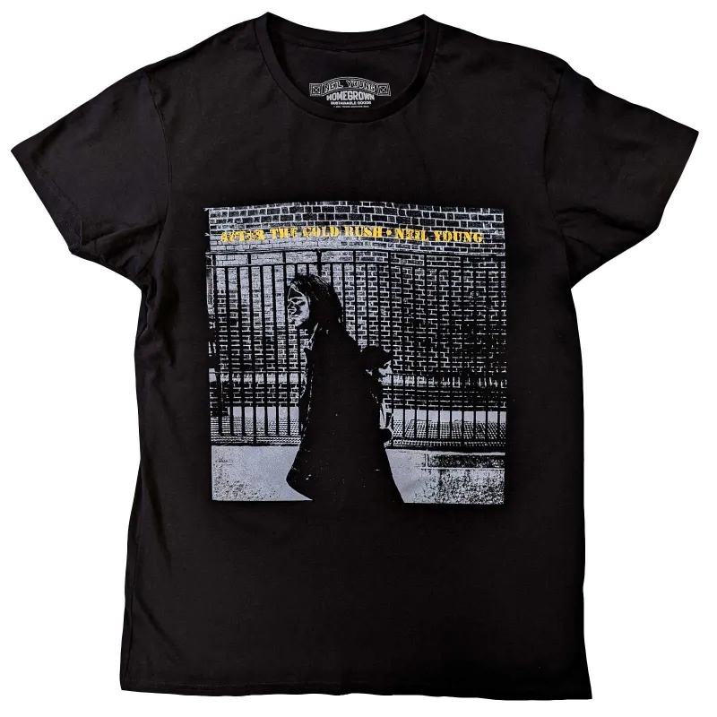 NEIL YOUNG - AFTER THE GOLD RUSH - T-Shirt Black (Embellished) sold by Spiral Direct