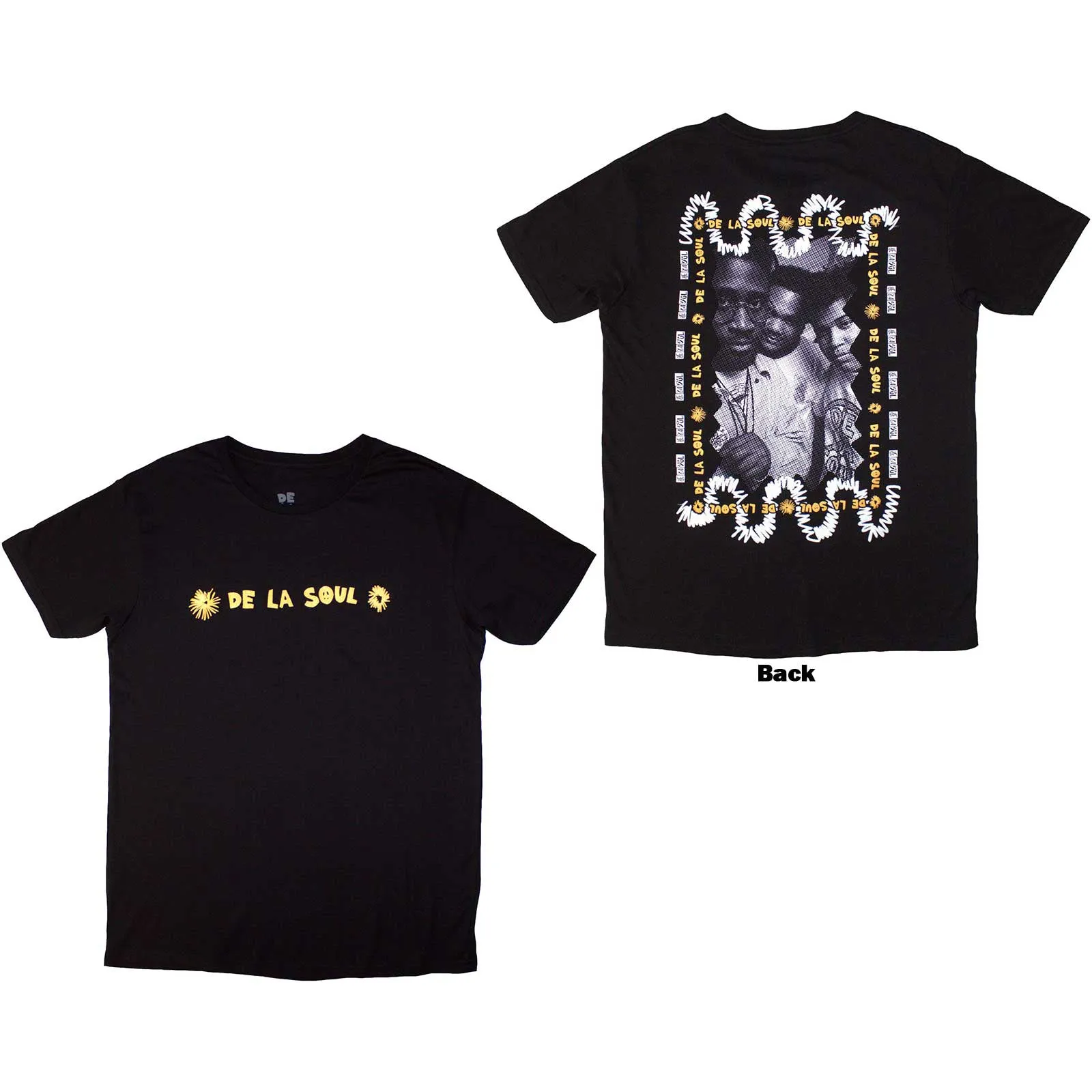 DE LA SOUL - MONO GROUP - T-Shirt Black (Back Print) sold by Spiral Direct