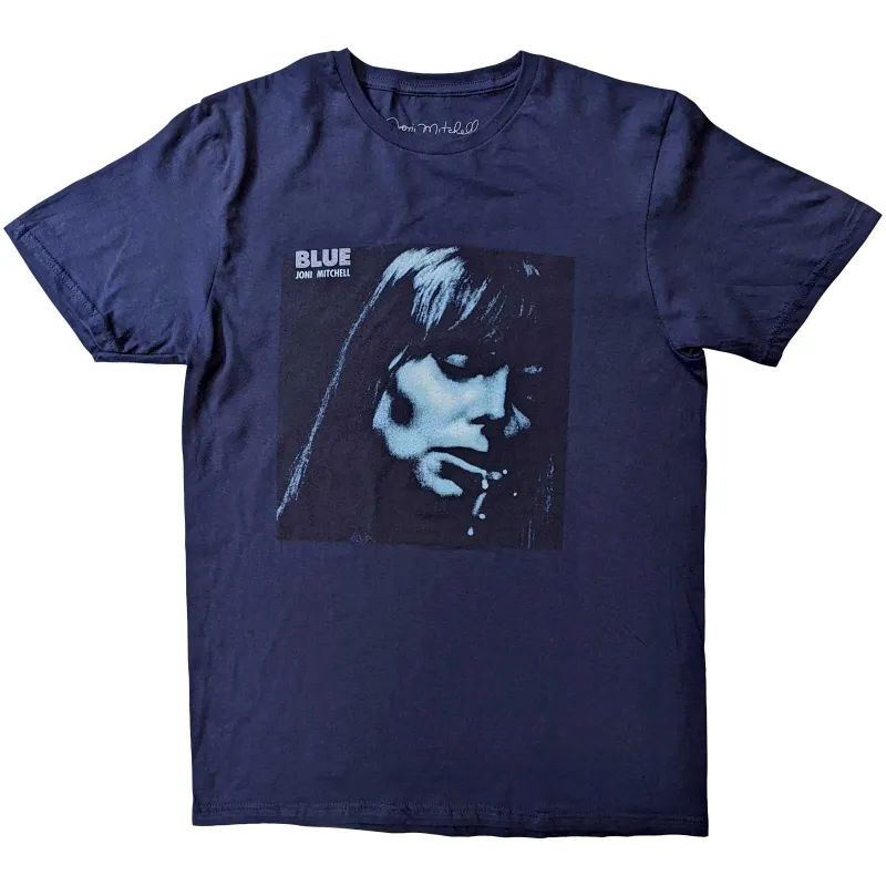 JONI MITCHELL - BLUE - T-Shirt Blue made by Spiral Direct