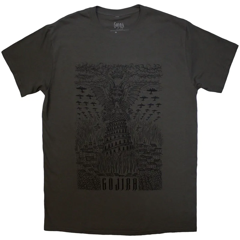 GOJIRA - DEMON VILLAGE - T-Shirt Grey made by Spiral Direct