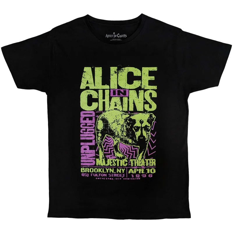 ALICE IN CHAINS - UNPLUGGED DOG - T-Shirt Black made by Spiral Direct