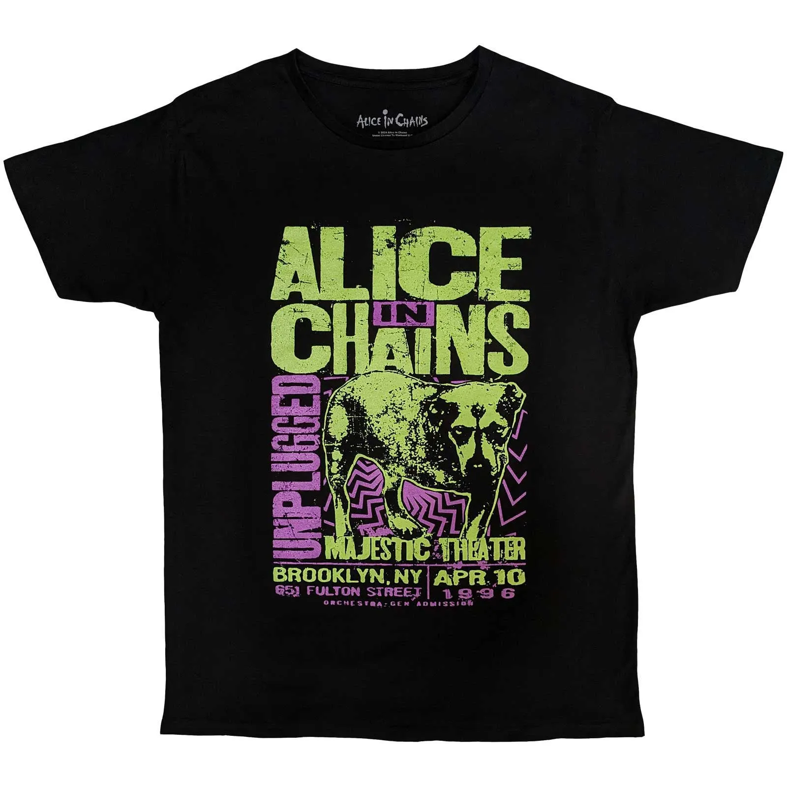 ALICE IN CHAINS - UNPLUGGED DOG - T-Shirt Black sold by Spiral Direct
