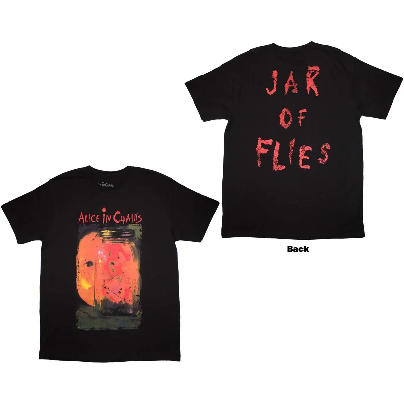 ALICE IN CHAINS - JAR OF FLIES - T-Shirt Black (Back Print) made by Spiral Direct