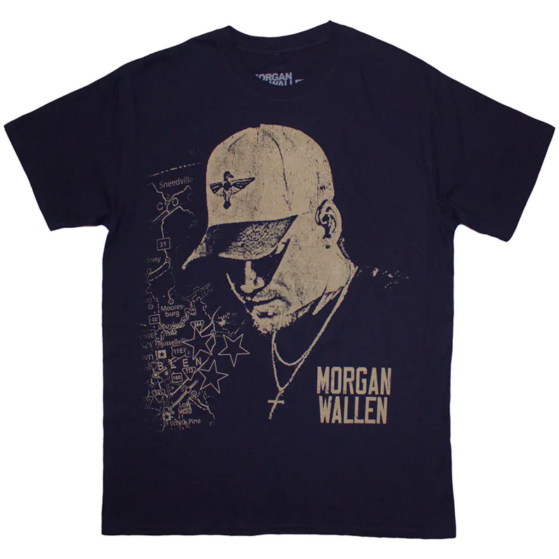 MORGAN WALLEN - CAP - T-Shirt Blue sold by Spiral Direct
