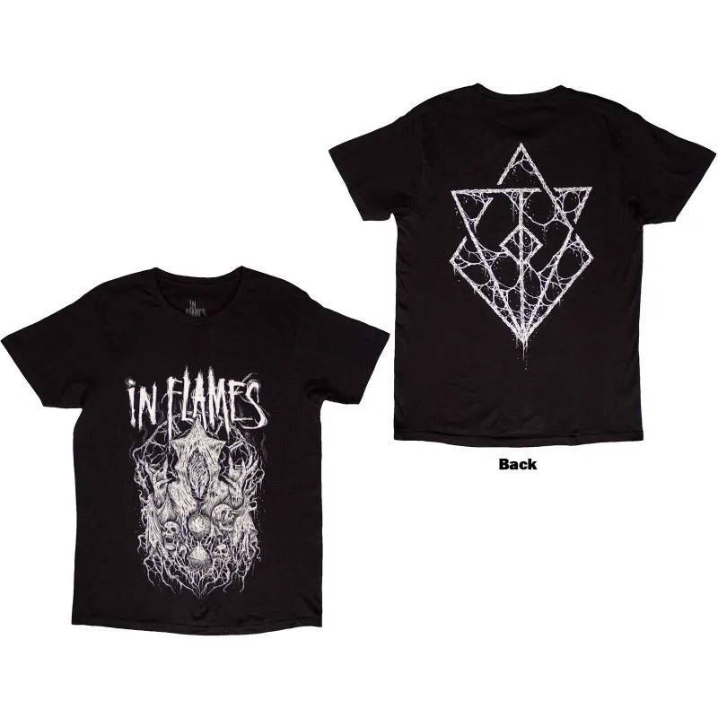 IN FLAMES - BURIED IN TIME - T-Shirt Black (Back Print) made by Spiral Direct